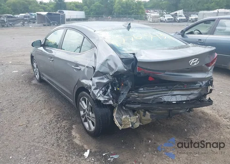 2018 Hyundai Elantra Limited from USA, damaged, VIN 5NPD84LF1JH354793